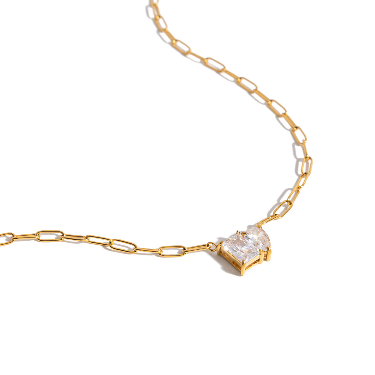 18K Gold Perfect Match Pendant Rope Chain Necklace Set