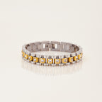 18K Gold Main Character Bling Watch Band Chain Bracelet