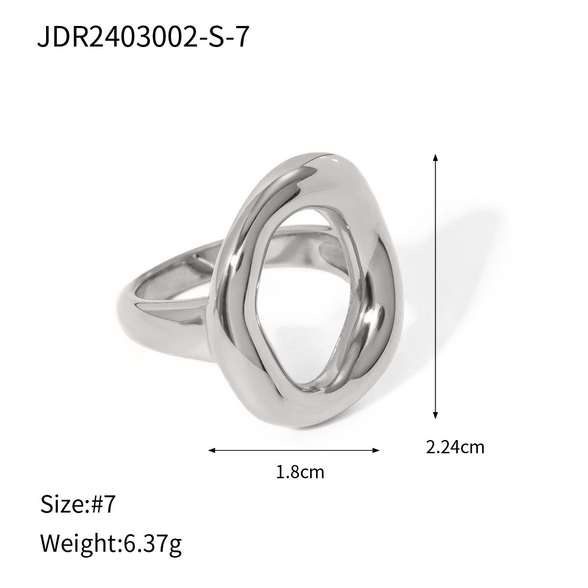 18K Gold Ocean Kissed Bubble Ring