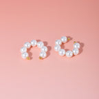 18K Gold Classic Pearl Ear Cuffs