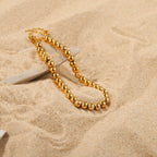 18K Gold Beaded Bracelet
