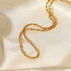 18K Gold Chic Beaded Chain Necklace