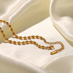 18K Gold Pearl Beaded Bracelet