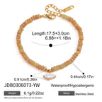 18K Gold Summer Carnival Color Beaded Charm Bracelet
