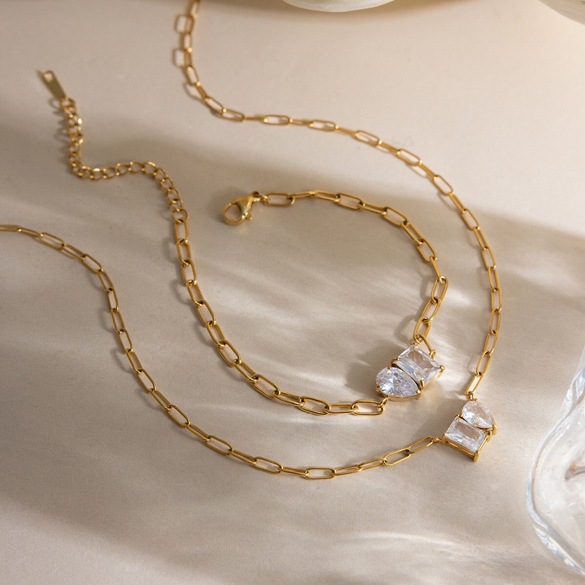 18K Gold Perfect Match Paperclip Chain Dainty Bracelet