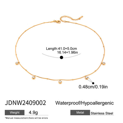 18K Gold Cascading Sun Pedant Paperclip Chain Layered Necklace Set