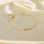 18K Gold Bling Arrow Bracelet