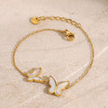 18K Gold Butterfly Bracelet