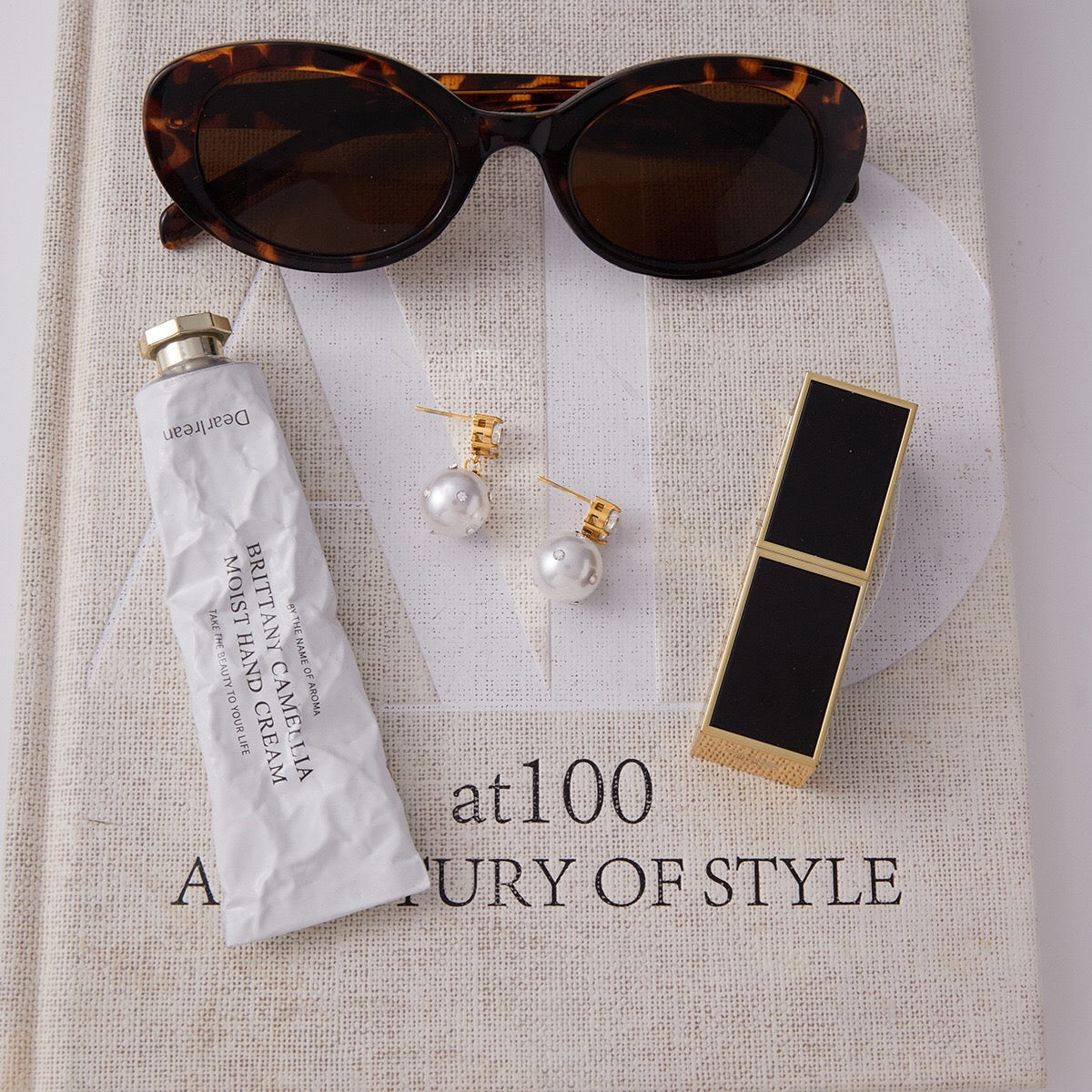 18K Gold Eternal Gleam Pearl Drop CZ Stud Dangle Earrings