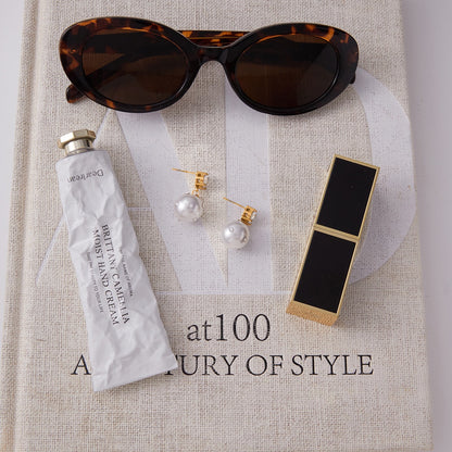 18K Gold Eternal Gleam Pearl Drop CZ Stud Dangle Earrings