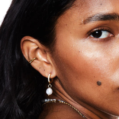 18K Gold Twisted Ear Cuff