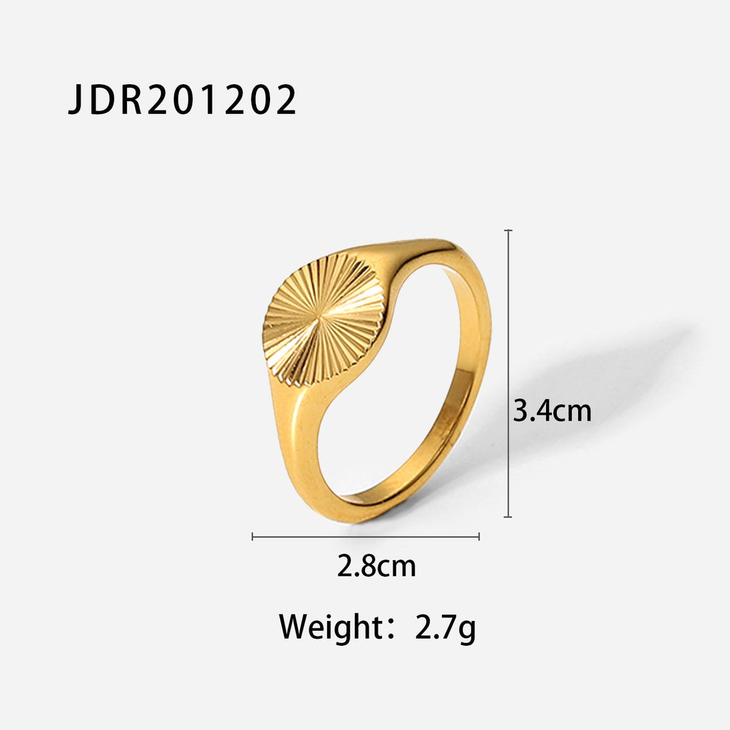 18K Gold Glow Signet Ring