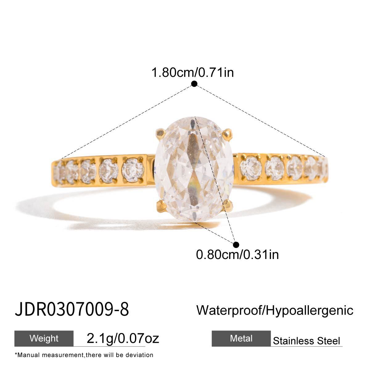 18K Gold Flirt Alert Flower Heart Statement CZ Stacking Ring