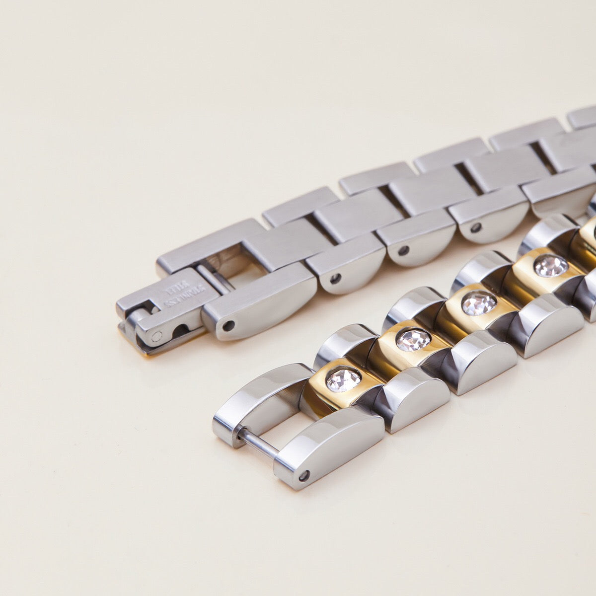 18K Gold Main Character Bling Watch Band Chain Bracelet