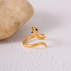 18K Gold Snake Ring
