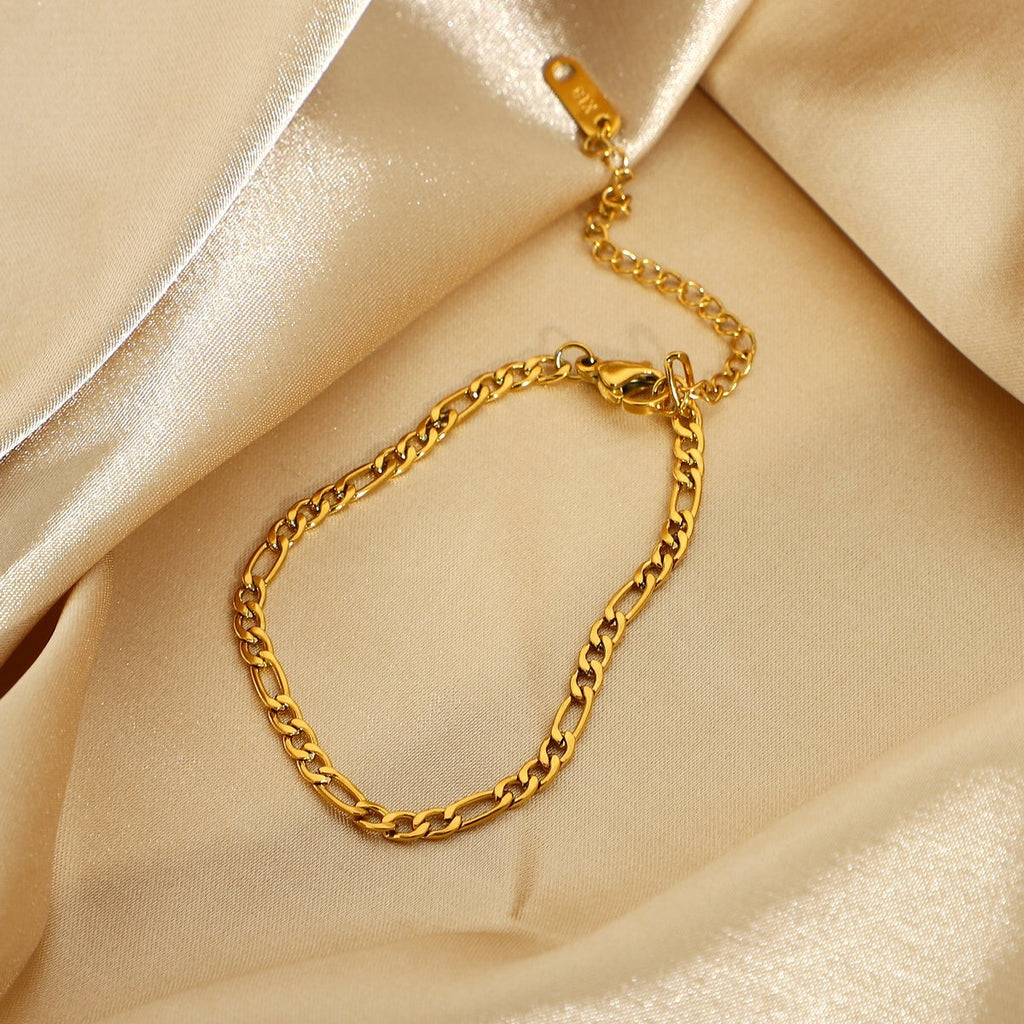 18K Gold Figaro Bracelet