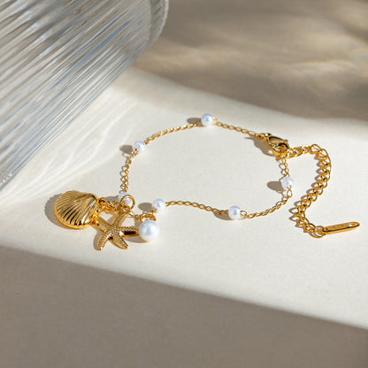 18K Gold Summer Charm Bracelet