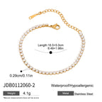18K Gold Bejeweled Desire Heart Tennis Bracelet Stack