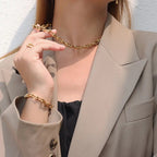 18K Gold Hardware Chunky Chain Necklace