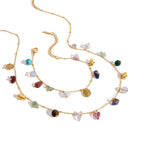 18K Gold Sunkissed Memory Color Beads Chain Bracelet
