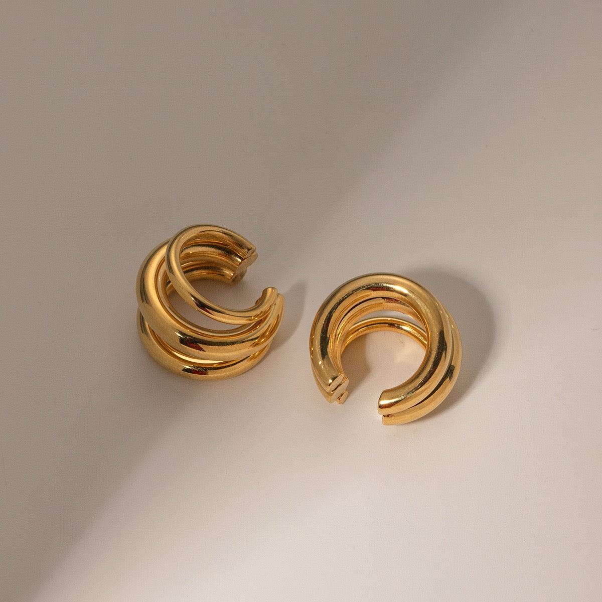 18K Gold Statement Ear Cuffs