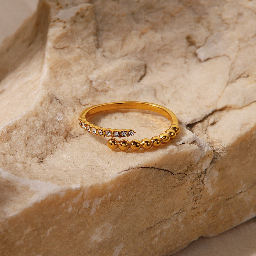 18K Gold Minimalist Stacking Ring