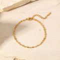 18K Gold Minimalist Beaded Bracelet