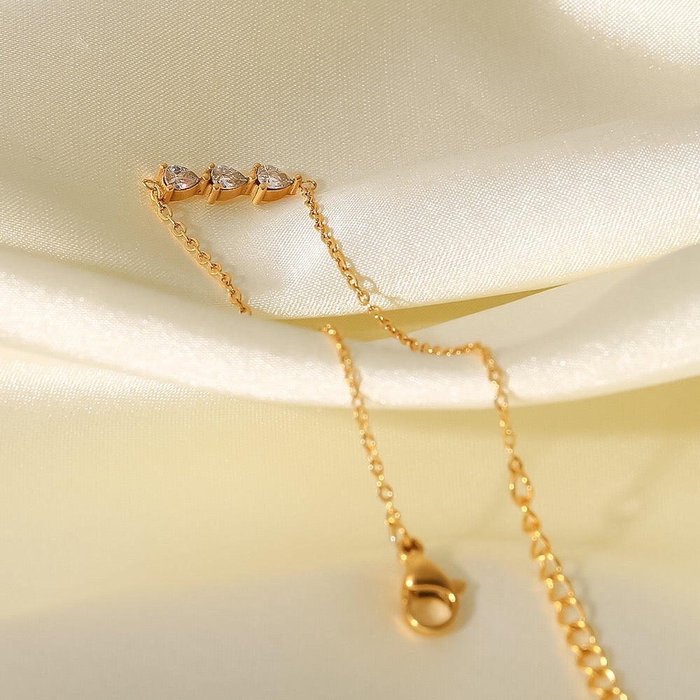 18K Gold Bling Arrow Bracelet
