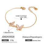 18K Gold Butterfly Bracelet
