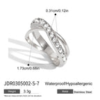 18K Gold and Silver Endless Embrace Eternity Ring