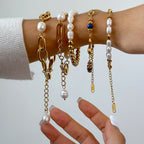 18K Gold Elegance Pearl Bracelet