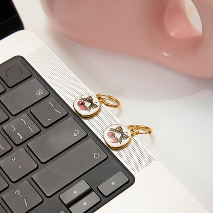 18K Gold Red Cherry Ring