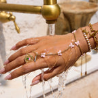 18K Gold Waterproof Pink Butterfly Trendy Hand Jewelry Chain Bracelet