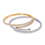 18K Gold Dazzle Bling Tennis Bracelet
