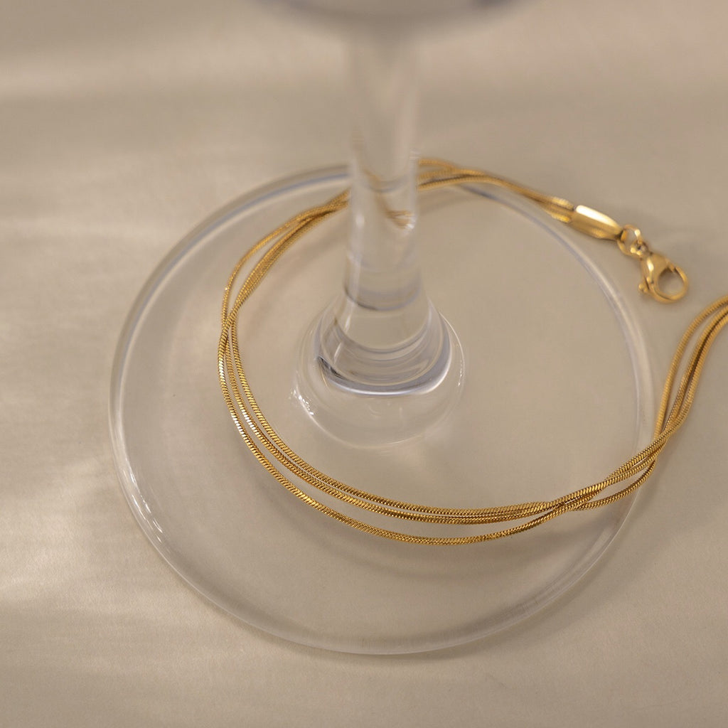 18K Gold Minimalist Rope Chain Dainty Anklet