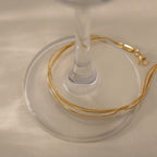 18K Gold Minimalist Rope Chain Dainty Anklet