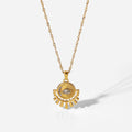 18K Gold Evil Eye Protection Pendant Necklace