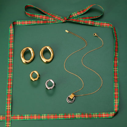 18K Gold Ocean Kissed Bubble Pendant Necklace