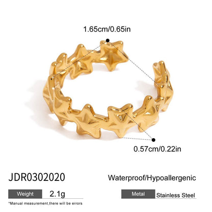 18K Gold Waterproof Flipped Heart Dainty Hand Jewelry Chain Bracelet