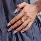 18K Gold Minimalist Luxury Slim Stacking Rings