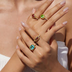 18K Gold The Showstoppers Color Gem Statement Cocktail Ring