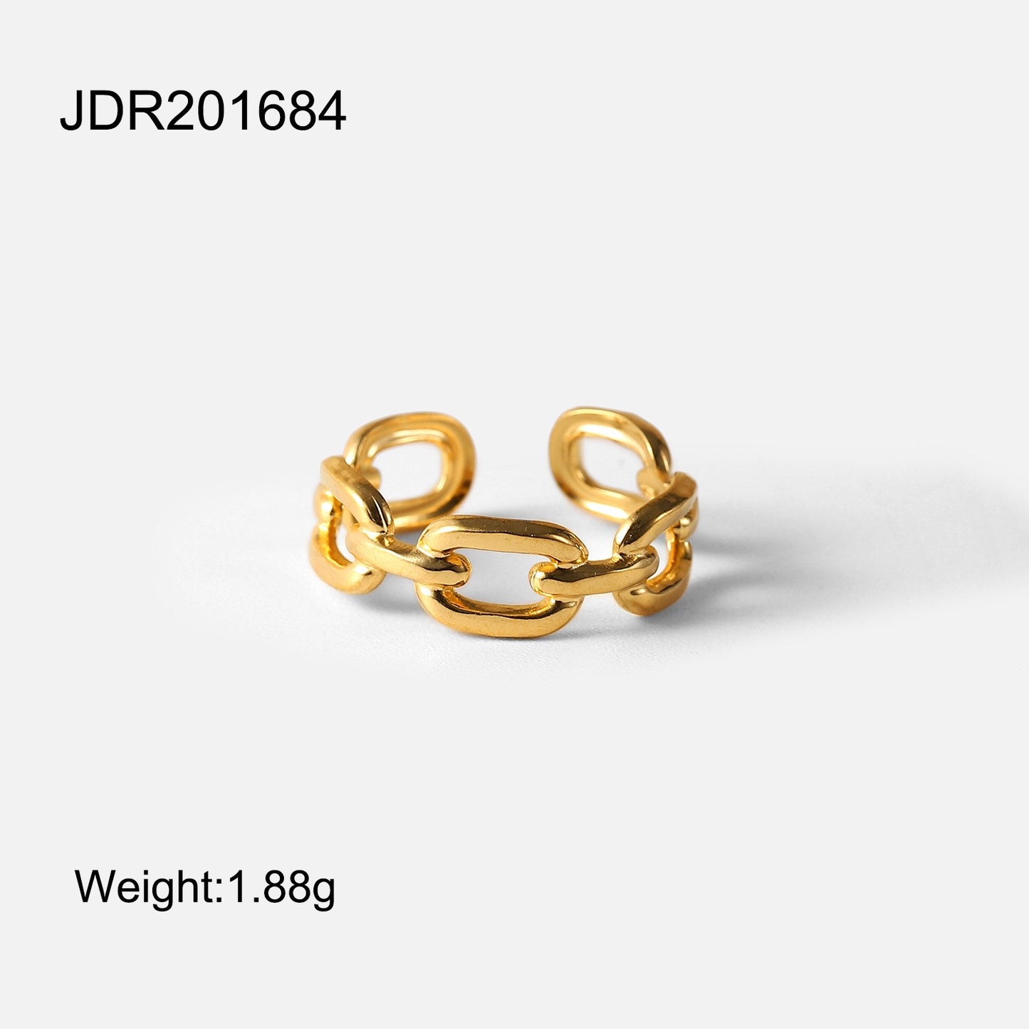 18K Gold Link Ring