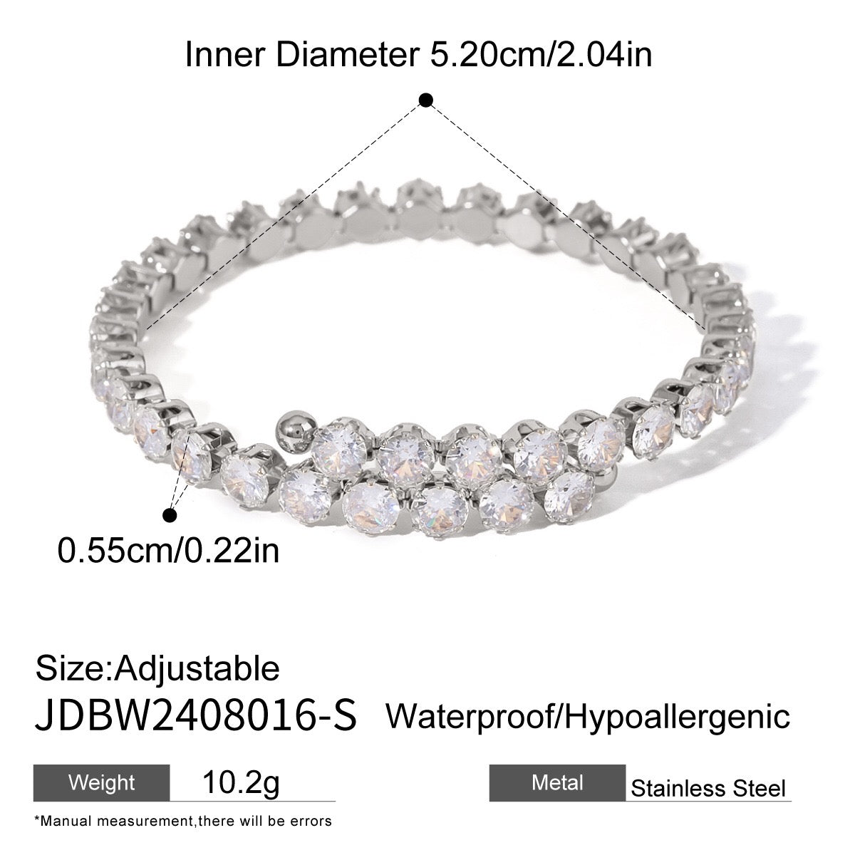 18K Gold Empire Glam CZ Bangle Bracelets Stack