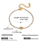 18K Gold Blue Winter Wonderland Moon and Stars Tennis Bracelet Stack