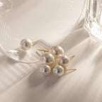18K Gold Classic Pearl Stud Earrings