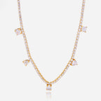 18K Gold Eternal Brilliance Tennis Dainty Choker Necklace