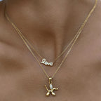 18K Gold Love Letter Necklace