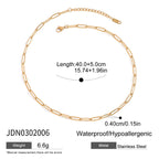 18K Gold Bling Love Letter Pink Jewel Paperclip Chain Layered Necklace Set