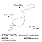 18K Gold Silver Waterproof Minimalist Hand Chain Jewelry Bracelet