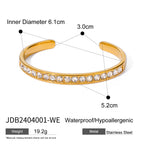 18K Gold Waterproof Elegant Pearl Hand Chain Bracelet